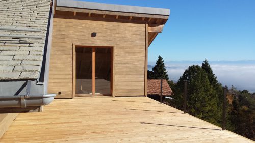 Terrasse en mélèze